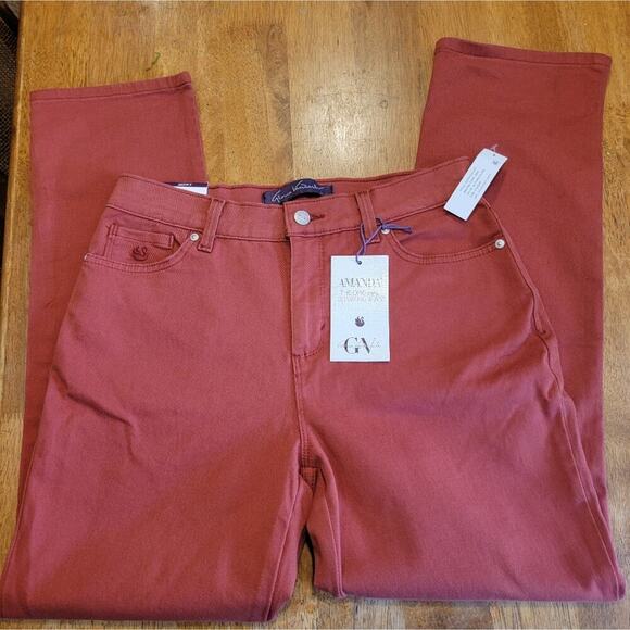 Womens Gloria Vanderbilt Straight Leg Denim Jeans Size 8 Short - Picture 2 of 10